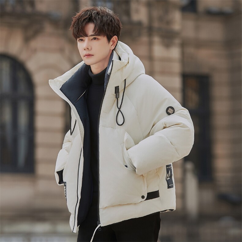 2025新款冬季男士加厚工装连帽休闲羽绒服A415-23333-P430698，男装羽绒服，电商A355（原A415）