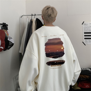 特P25控48 秋冬新款男士圆领卫衣宽松休闲日常百搭上衣WQ2420图片