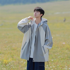 815A-MJ78362-65特秋冬装新款拼接登山服三防冲锋衣外套夹克，男装夹克，星座815A