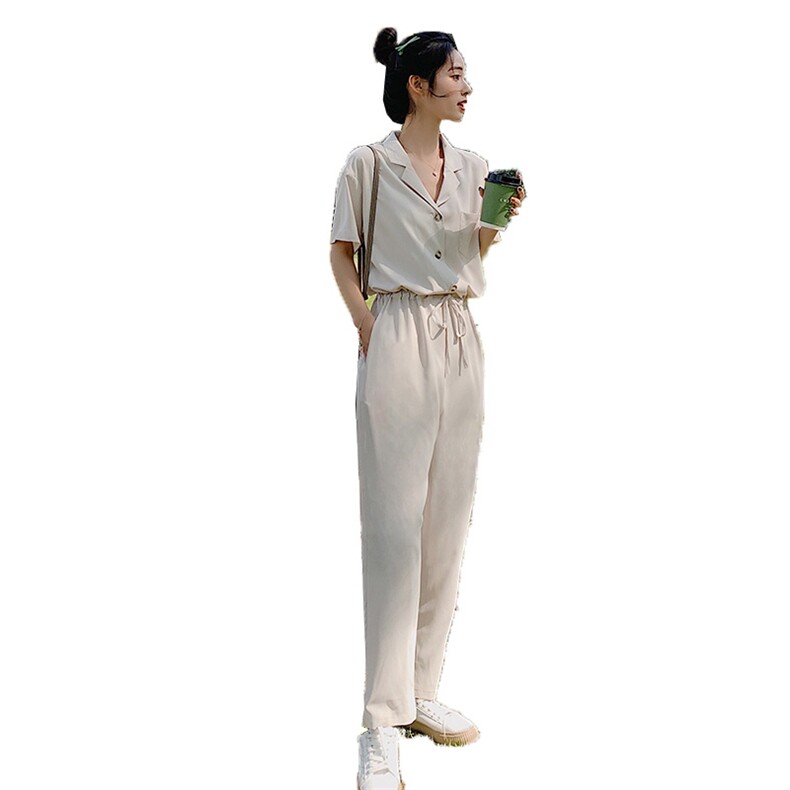 2021年夏季韩版薄款时尚百搭纯色潮流连体长裤,女装连体裤,辉之琳