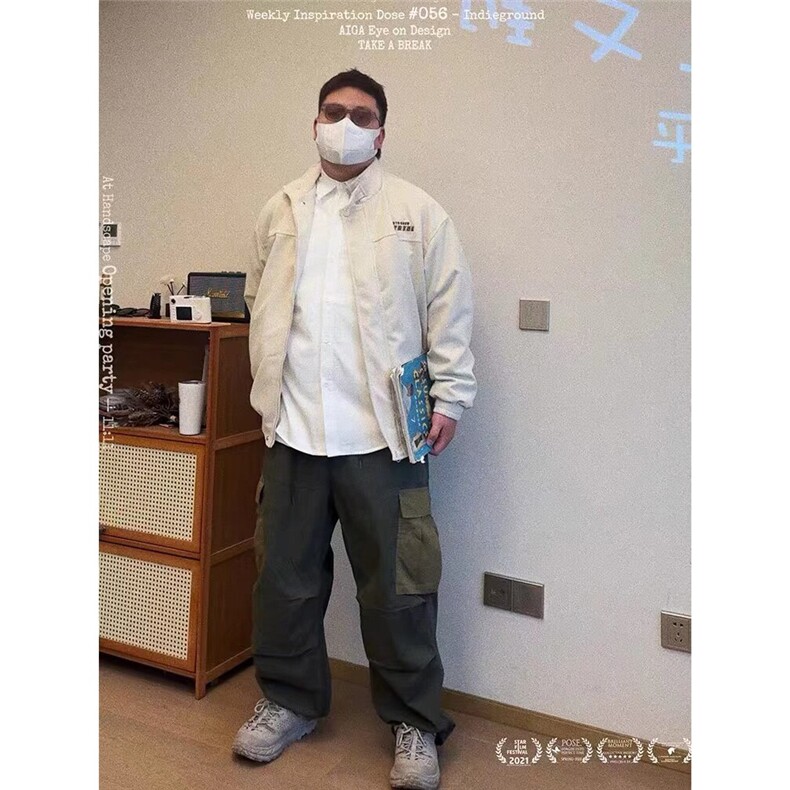 春秋季新款立领工装灯芯绒夹克男女宽松百搭休闲外套HHW21P85,男装夹克,星座1013-5