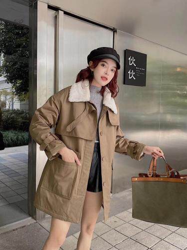 2021秋冬新款韩版派克服，女装，爱美欧