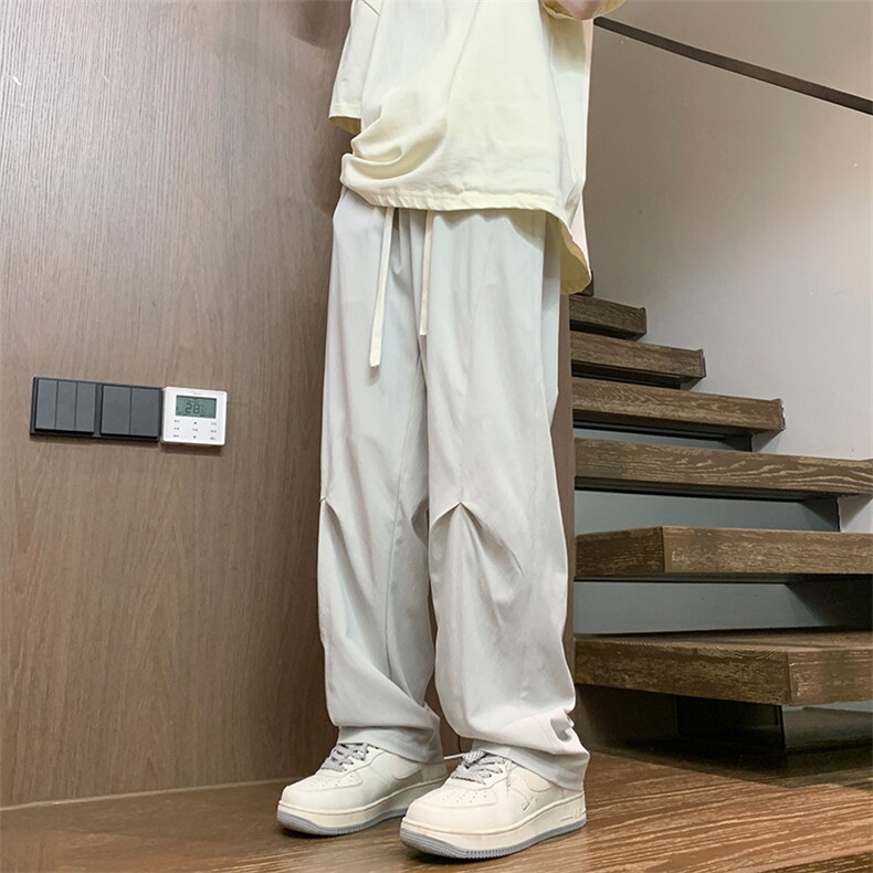 2025春秋款港风宽松设计感休闲百搭休闲裤直筒裤K24101-P35,男装休闲裤,星座717