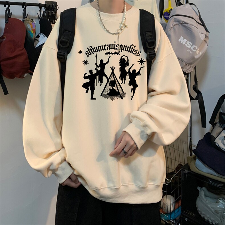 ！圆领卫衣男装港风长袖T恤男外套男WY181-P28,男装卫衣,电商B367