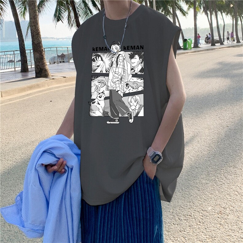 量大图低自动【有货】纯棉背心HD019-1-BX25102-P20，男装背心/马甲，电商019-1