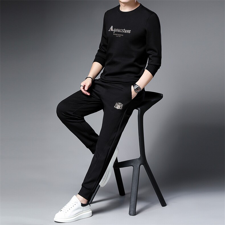 SA9826-2钱塘2020-2中青年男士新款时尚休闲帅气潮流卫衣P152,男装休闲套装,钱塘207-2