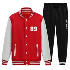 2025秋季新款棒球服套装学生潮流班服XZ102A-4-8674-P95，男装休闲套装，星座211-2