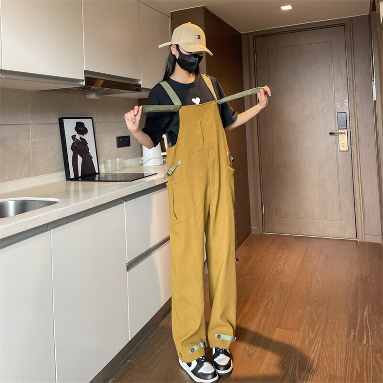 217-2-K2488-P85情侣装连体衣背带裤男女工装休闲裤~现货图片