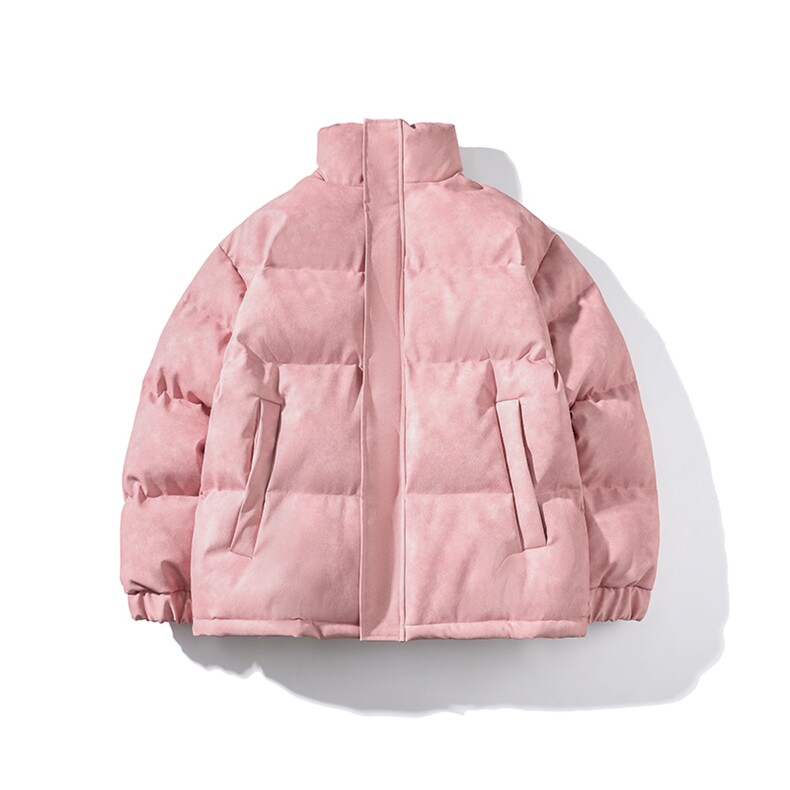 港风冬季新款棉衣男美式宽松PU皮立领面包服大码外套男MY622-P128,男装棉衣,星座505-3