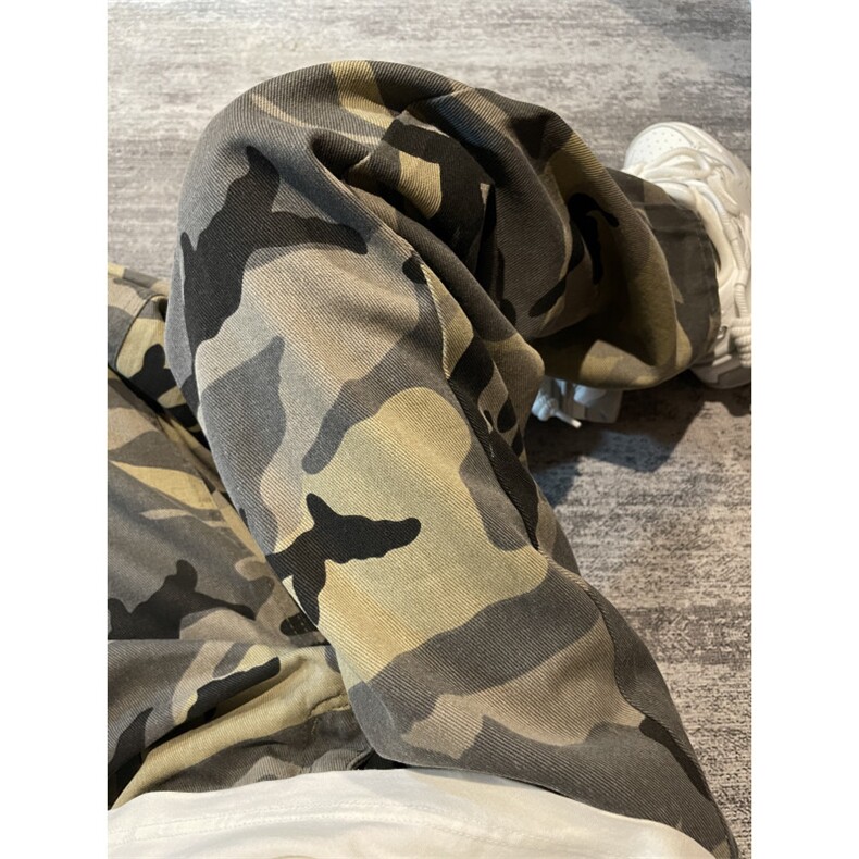 【有货】迷彩工装裤阔腿美式复古hiphop裤子高街8265PP-特P4,男装工装外套,星座1007（原301D）