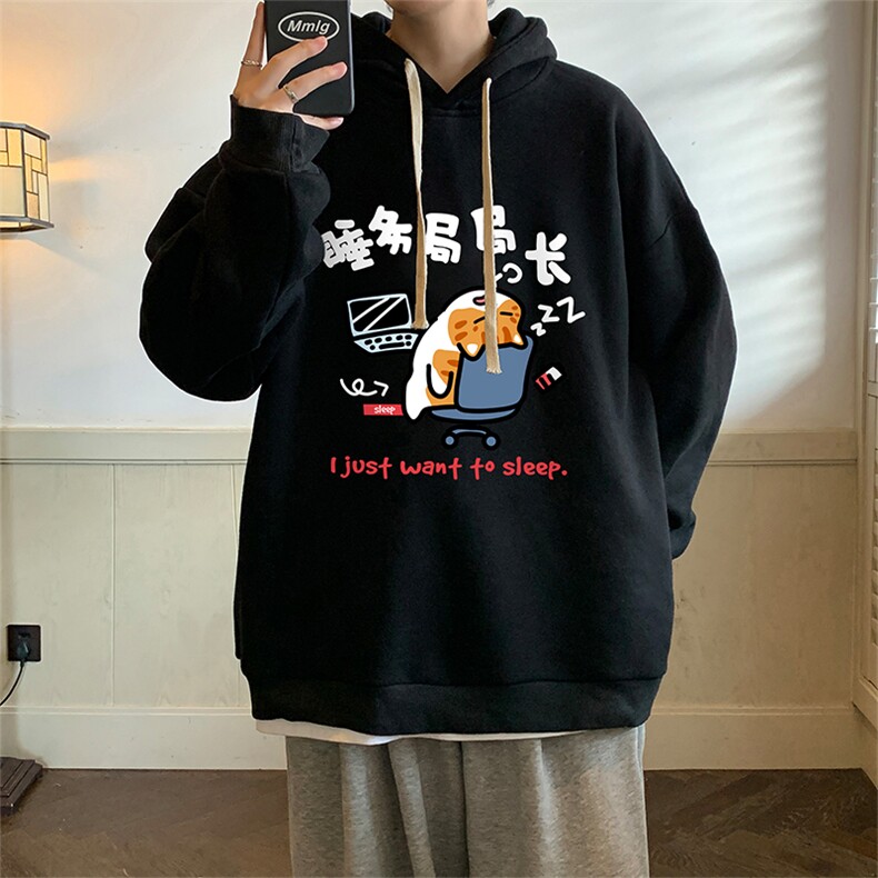 连帽卫衣男大码胖子帽衫大号运动服WY2447-P35图片