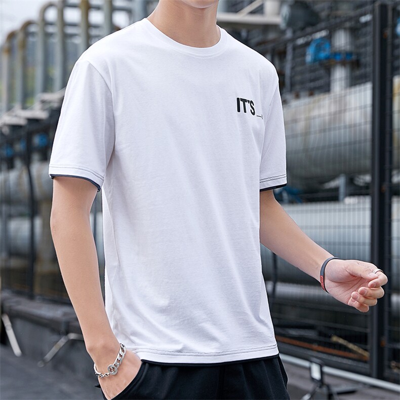 2021新款夏季短袖t恤男潮牌春装上衣服韩版潮流半袖体桖T603-P25,男装T恤,星座509