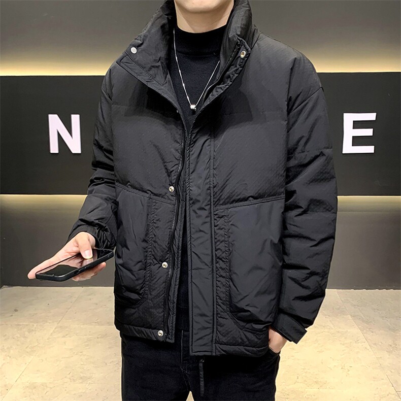 有标白鸭绒羽绒服男韩版潮流宽松冬季男士外套YR2503-P170,男装羽绒服,星座210-3
