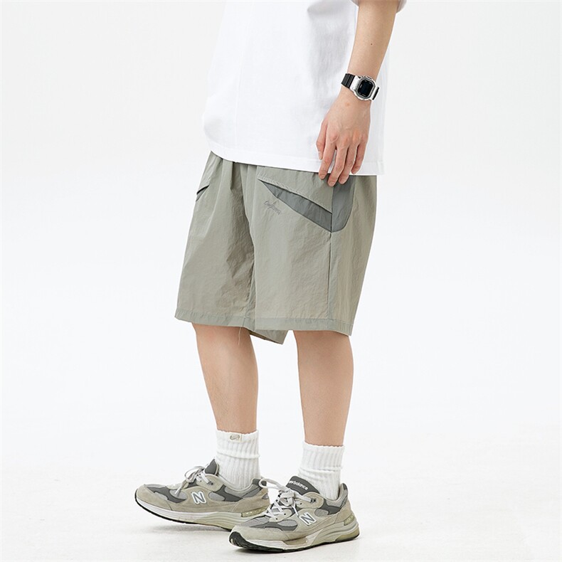 2024夏季新款男日系运动休闲薄款短裤宽松五分裤沙滩裤DK212-F55，男装牛仔裤，电商A101（原外27）