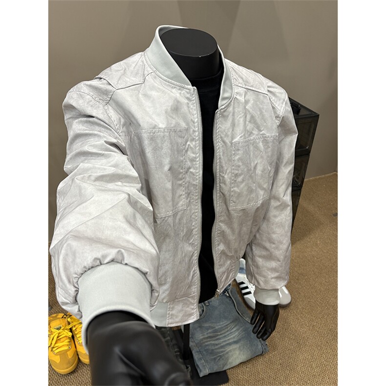 飞行员短款夹克男女加棒球服外套A086-DY195-P80加厚DY195JR-P90,男装夹克,电商基地A086