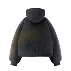 90%绒夹克式羽绒服男连帽休闲加厚白鸭绒外套YR006-P205，男装夹克，星座210-1