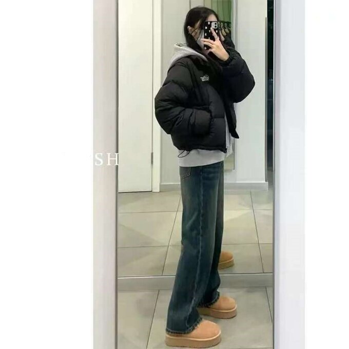 1506A/GY4670/P43高级感设计感牛仔裤女时尚直筒裤韩,男装牛仔裤,星座1506A
