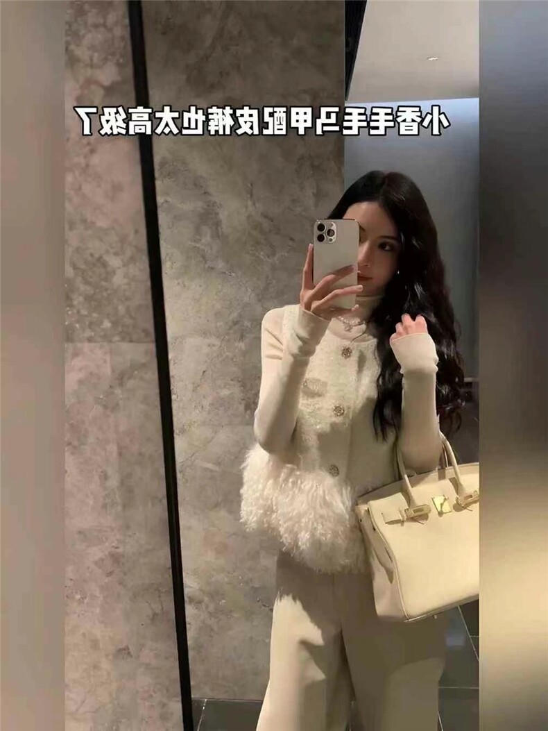 小香风时尚潮流马甲2025年冬季百搭简约,女装棉衣/棉服,东正羊绒