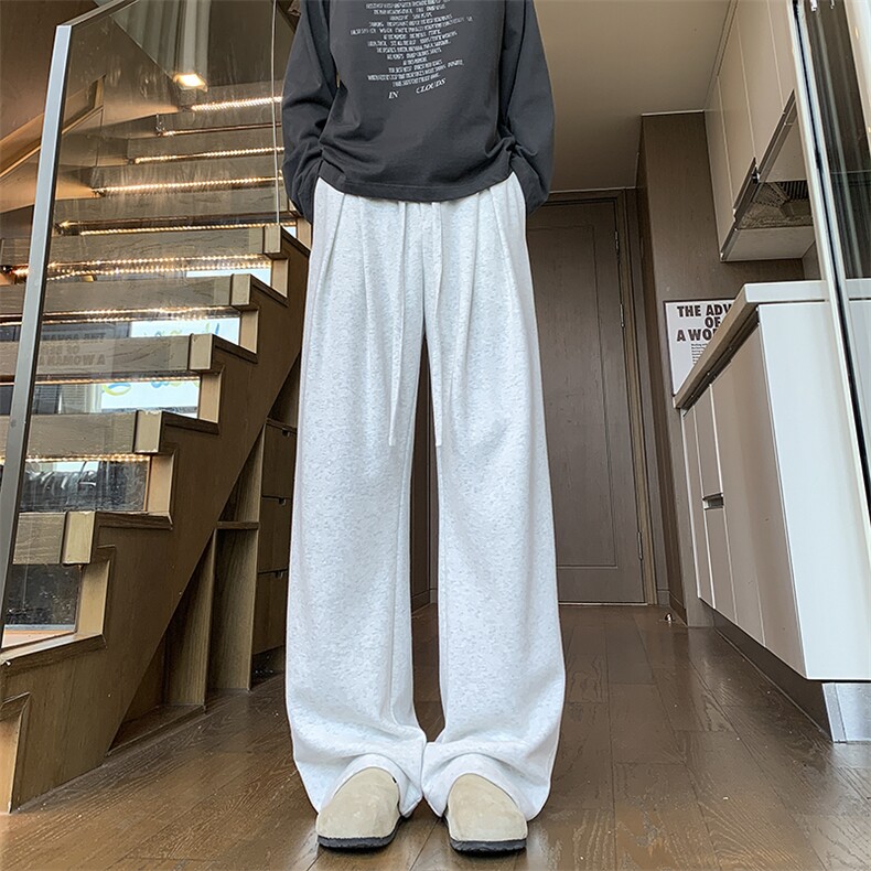秋季新款工字褶弯刀卫裤XZ604-K133-特P35控68,男装休闲裤,星座604