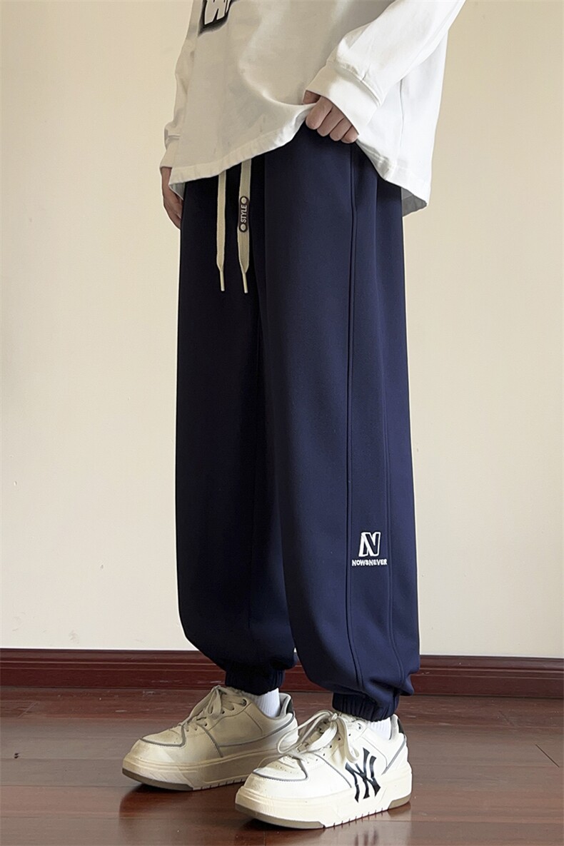 供抖音高转化休闲男裤子宽松刺绣阔腿裤416B-1-KL801-特P38限68,男装休闲裤,星座416B-1