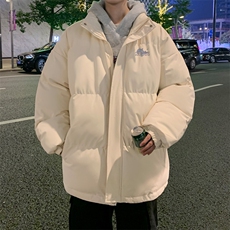 外景冬季像素鲸鱼加厚面包服男宽松保暖棉衣立领外套MF00901/P90，男装棉衣，电商B316