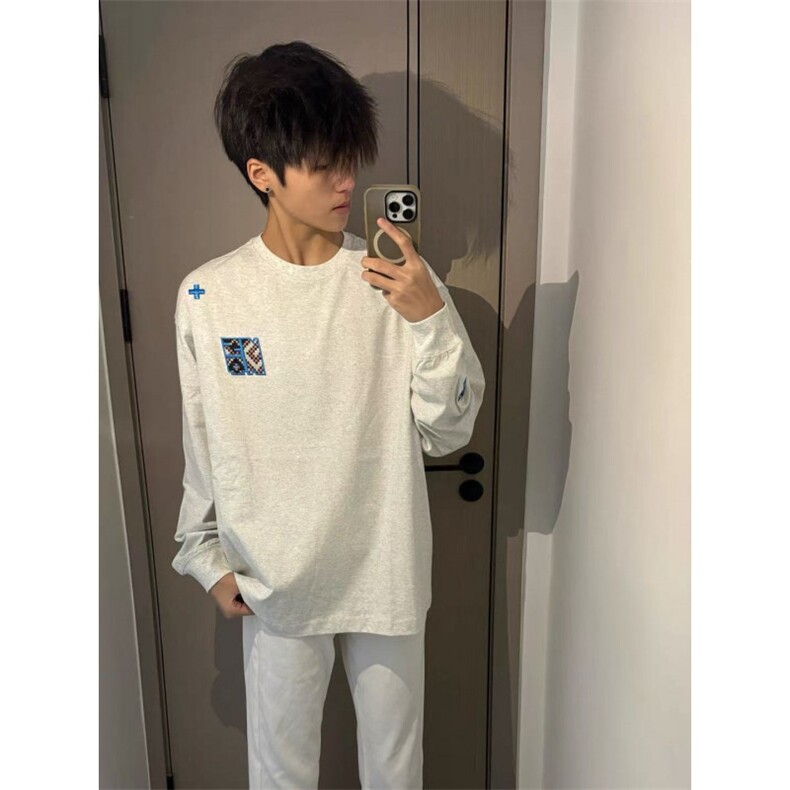 束口长袖-纯棉-刺绣美式街头宽松休闲男女卫衣,男装卫衣,四季星座505