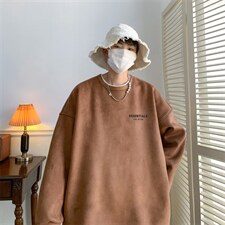 ！22秋港风ess麂皮绒圆领卫衣JW1906-p50控68（抖音不可售），男装卫衣，星座508（原C305）