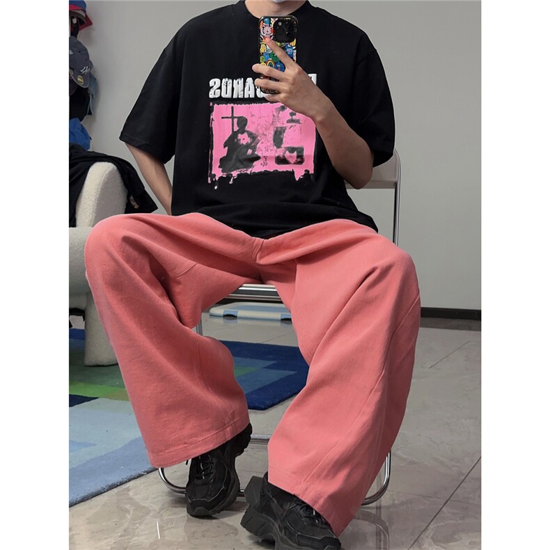 破碎发泡模糊印花T恤短袖五分半袖打底衫XT21-P40控58,男装T恤,星座216(原A116)