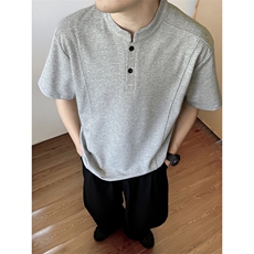 1506A/GW1630/P46高质量新款复古夏季短袖潮流休闲cleanfit上衣1，男装T恤，星座1506A