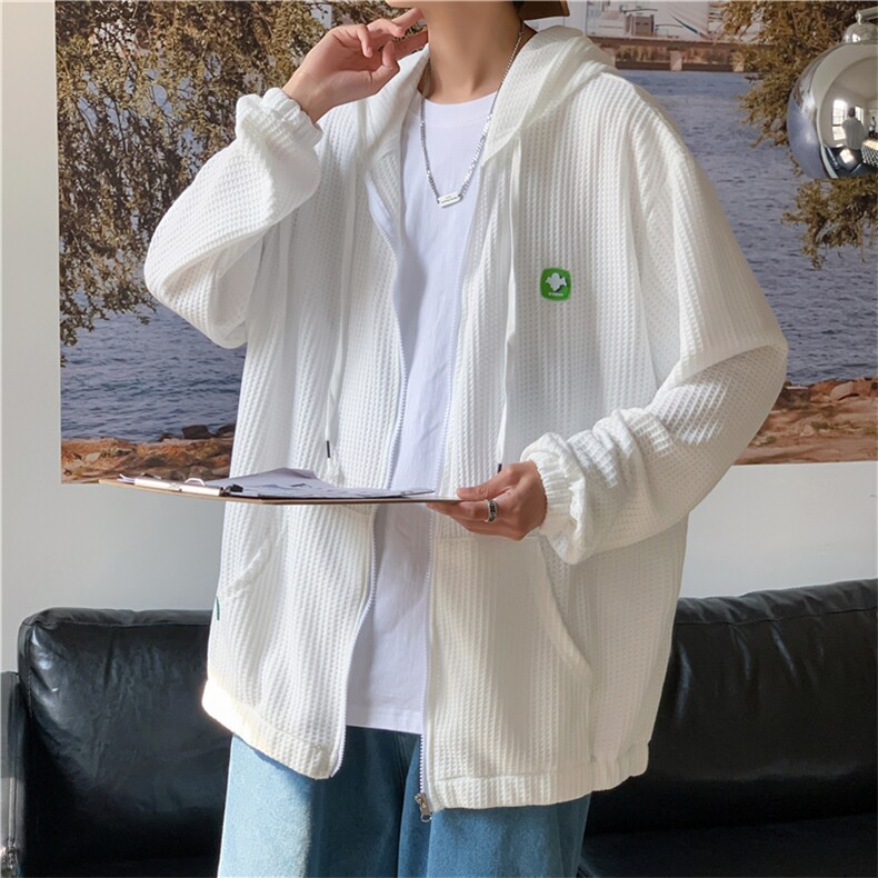 防晒衣男超薄透气冰丝夏季男防晒服男2022开衫外套F08505-P40,男装夹克,星座308B-1