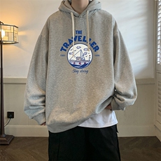 连帽卫衣男大码胖子帽衫大号运动服WY2410-P35，男装卫衣，电商A040