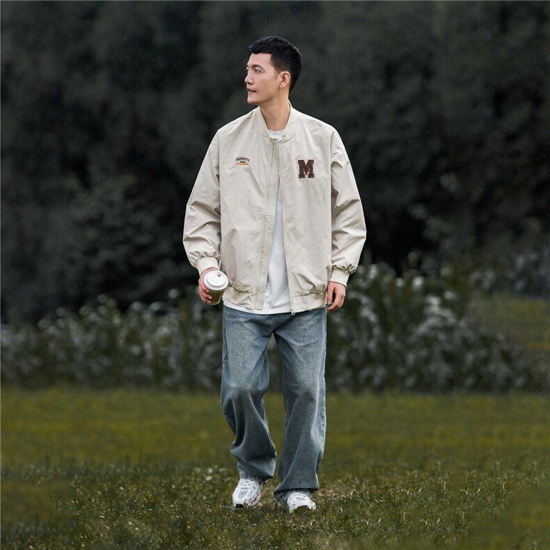 1506/Q68160/P60秋季穿搭新款美式复古刺绣棒球服夹克外套潮牌,男装夹克,星座1506