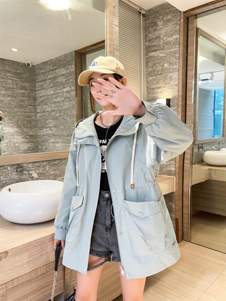 长款派克风衣，女装风衣，百变诱惑