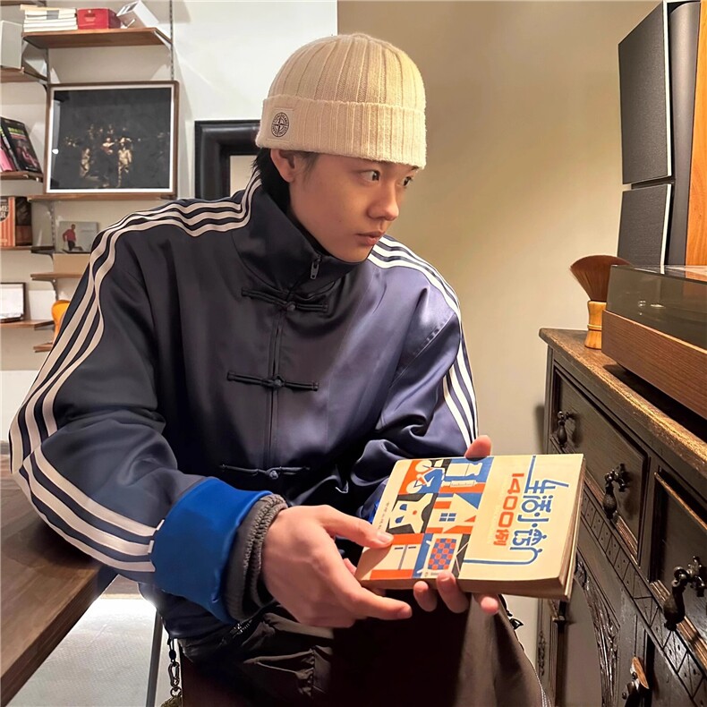 新中式立领盘扣夹克男风中山装春秋季唐装外套JK43-P65图片