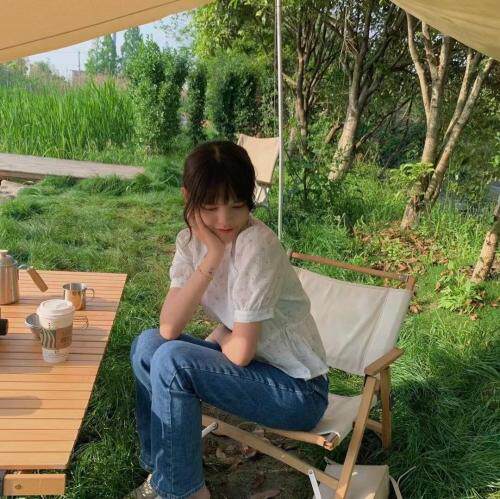 —郭郭家— 【夏款现货】韩式气质花色小衫，女装，郭郭家