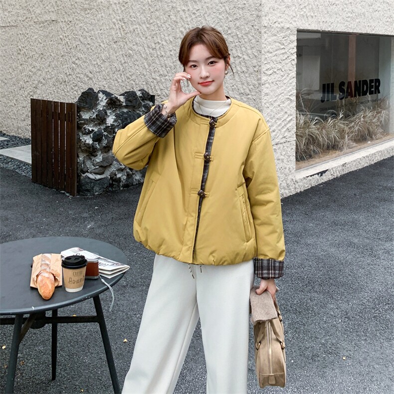 现货！2C056-7089-P195控288（南瓜色日系休闲小个子棉衣）,女装棉衣/棉服,2C056