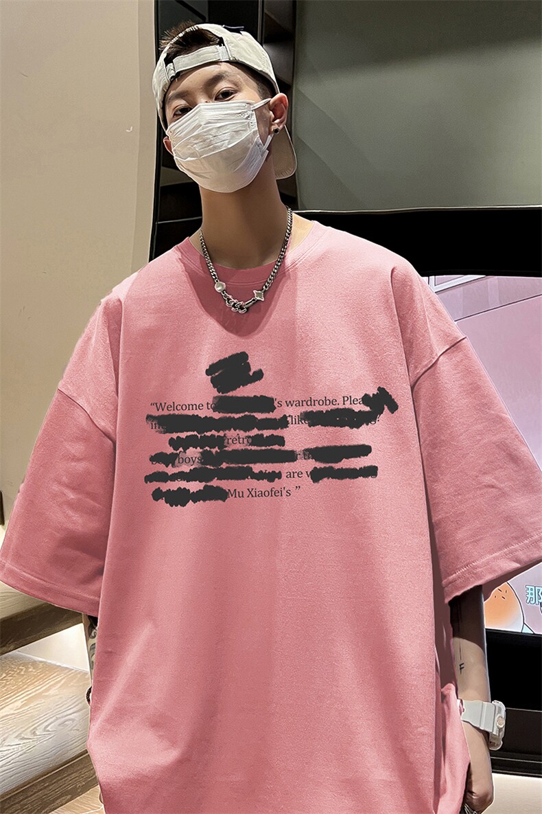 量大优可提供视频2024夏季新美式短袖T恤D223A-T24150-P18,男装T恤,电商019-1