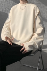 袖子可拆卸两穿卫衣T恤初夏打底设计高街痞帅潮男打底衫长袖P58，男装T恤，电商B319