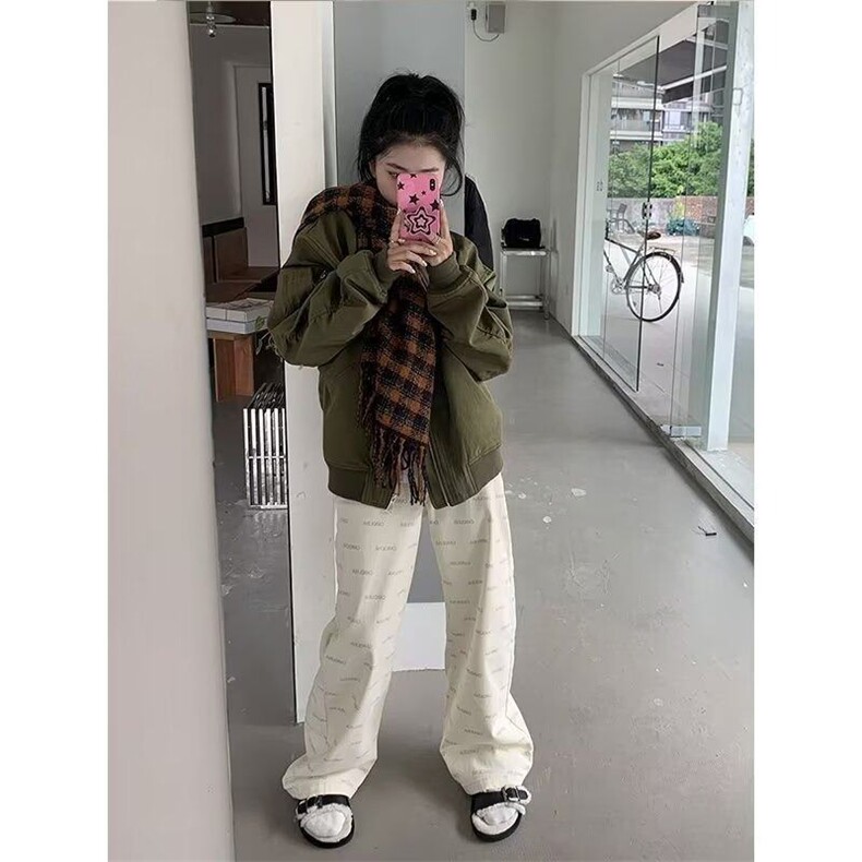 DH331-P60秋款美式飞行夹克男潮牌棒球服工装情侣外套-网图大货,男装夹克,星座603-2