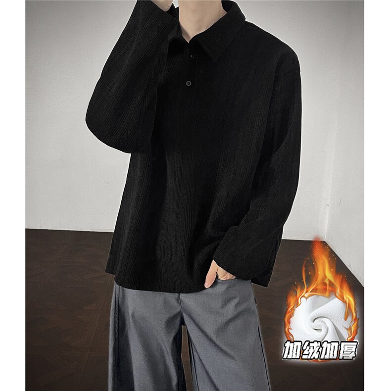 现货T1015-常规P35特控68加绒P40特大码麦穗条长袖T恤,男装T恤,电商D232