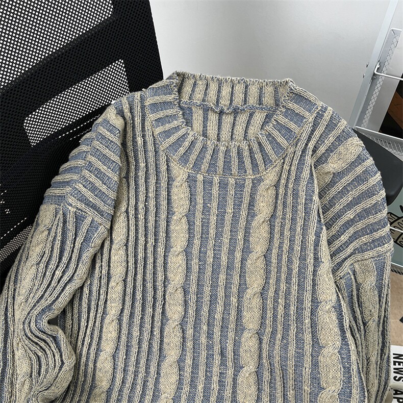 MM176-P53港风慵懒韩版潮流宽松针织衫线衣外套,针织衫/毛衣,星座617A-2