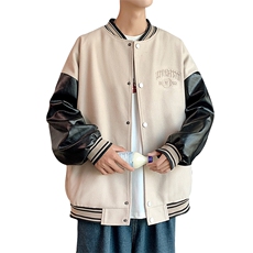 港风秋季龙凤呢棒球服百搭休闲宽松夹克外套男XZ214-8JK800P65，男装夹克，星座1204-3