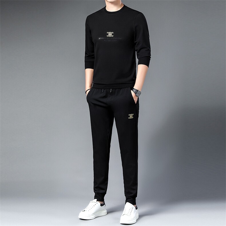 SA9685-2钱塘2020-2冬季新款时尚休闲中青年男士卫衣套装P137,男装休闲套装,钱塘207-2