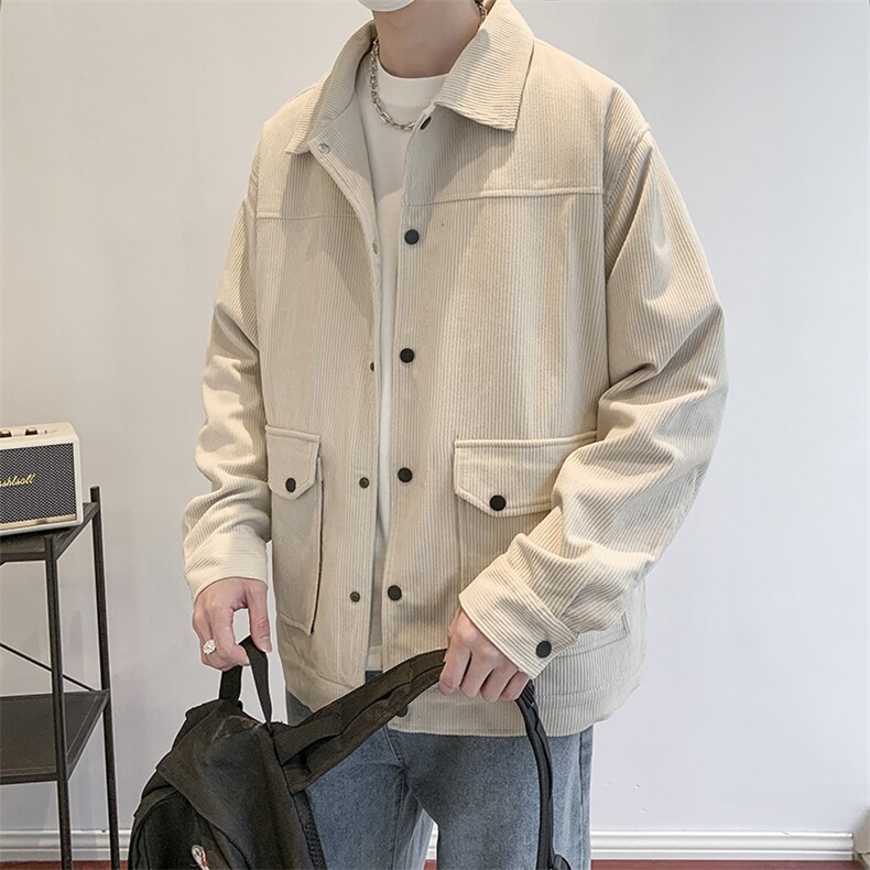 灯芯绒外套男款春秋季新款美式潮衣服工装夹克休闲上衣jk555-P70,男装夹克,星座505-3