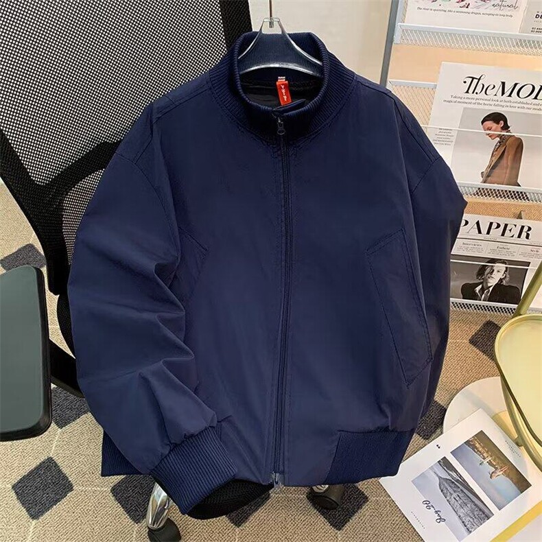 飞行夹克男士韩版潮流宽松百搭帅气棒球服2026春季外套W6512-P65图片