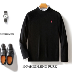 秋冬新款男士毛衣半高领针织衫羊毛长袖内搭男装，男装羊毛衫，邓利维