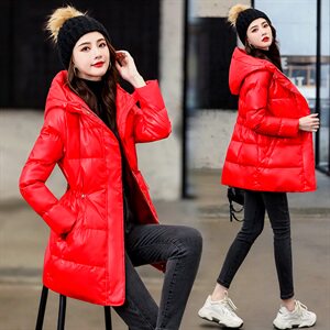 2020冬季新款简约舒适气质时尚连帽棉衣,女装棉衣/棉服,依如秀(原杭风阁)