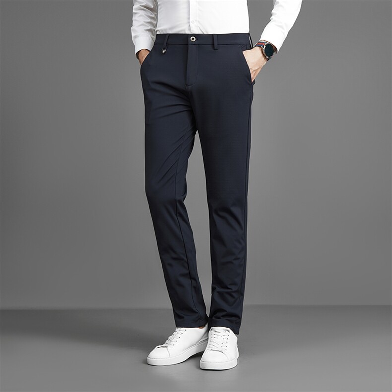2023春秋季新款男士休闲裤宽松直筒中年商务西装裤免烫长裤子西裤，男装西裤，电商B212（原钱塘6029）