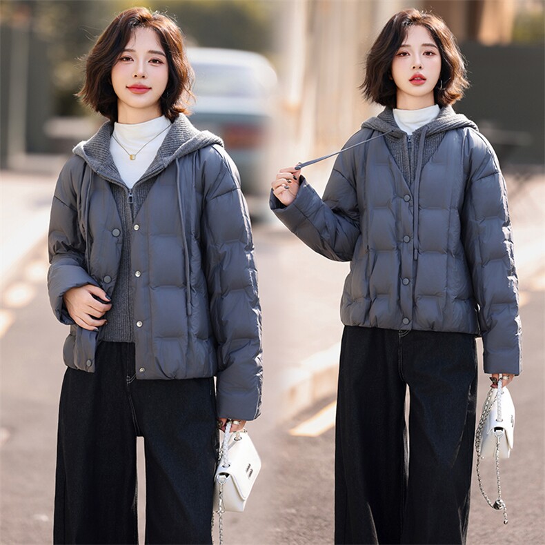 现货现货羽绒服女短款冬季2025新款小个子宽松韩版加厚外套现货！,女装羽绒服,一安秀