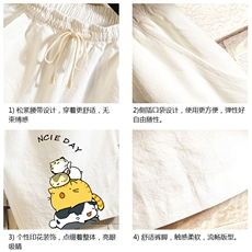YD33090-P25亚麻短裤男大码棉麻五分裤男中裤沙滩裤砖墙挂拍，男装休闲裤，电商A040A